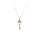 Marbella Key of Love Necklace Silber