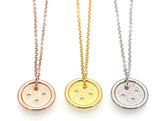 Boston Button Necklace