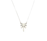 Cannes Palm Necklace Silber