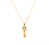 Marbella Key of Love Necklace Gold