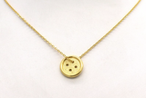 Boston Button Necklace
