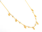 Cannes Rhombus Choker Gold