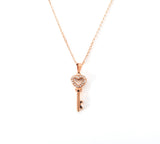 Marbella Key of Love Necklace Roségold