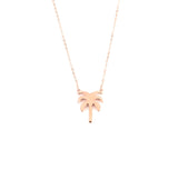 Cannes Palm Necklace Roségold