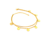 Barcelona Multilayer Anklet Gold