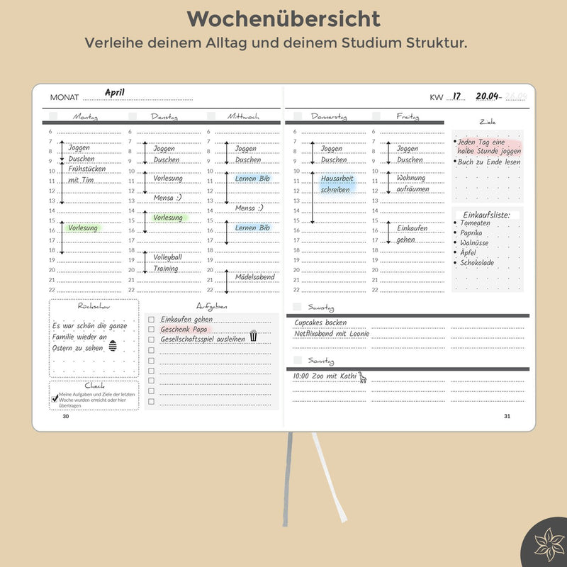 Studienplaner A5 undatiert